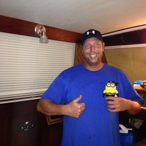 Lane spent several evenings after work getting AC to function.