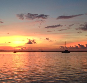 The sun is setting on the Florida adventure