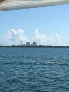 Cruising past St Lucie Nuclear Power Plant.