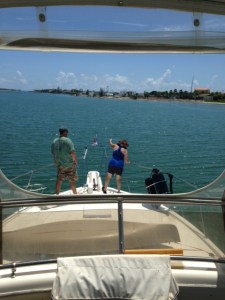 Practicing retrieving the anchor 