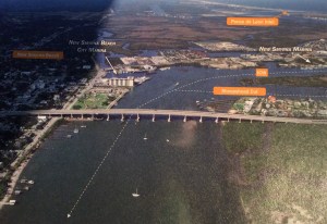 We stayed at the city marina and headed out north.