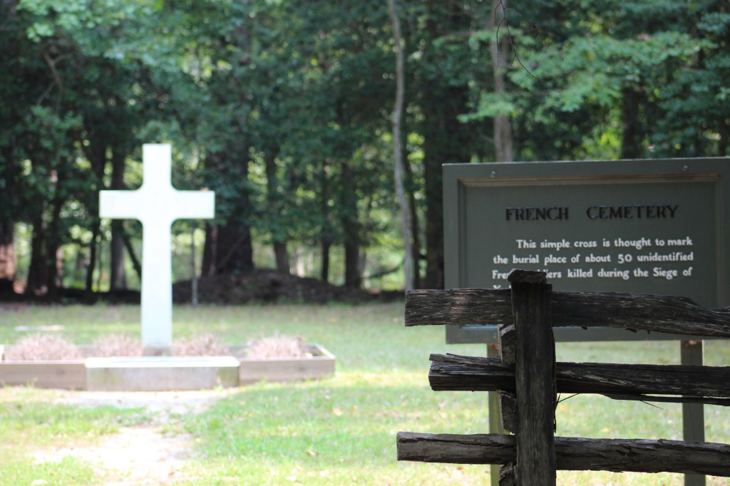Location where French buried their dead