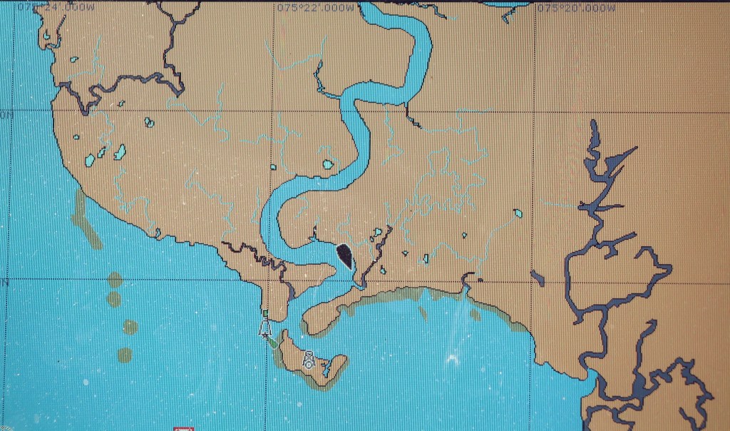 Anchor spot in Cohansey River