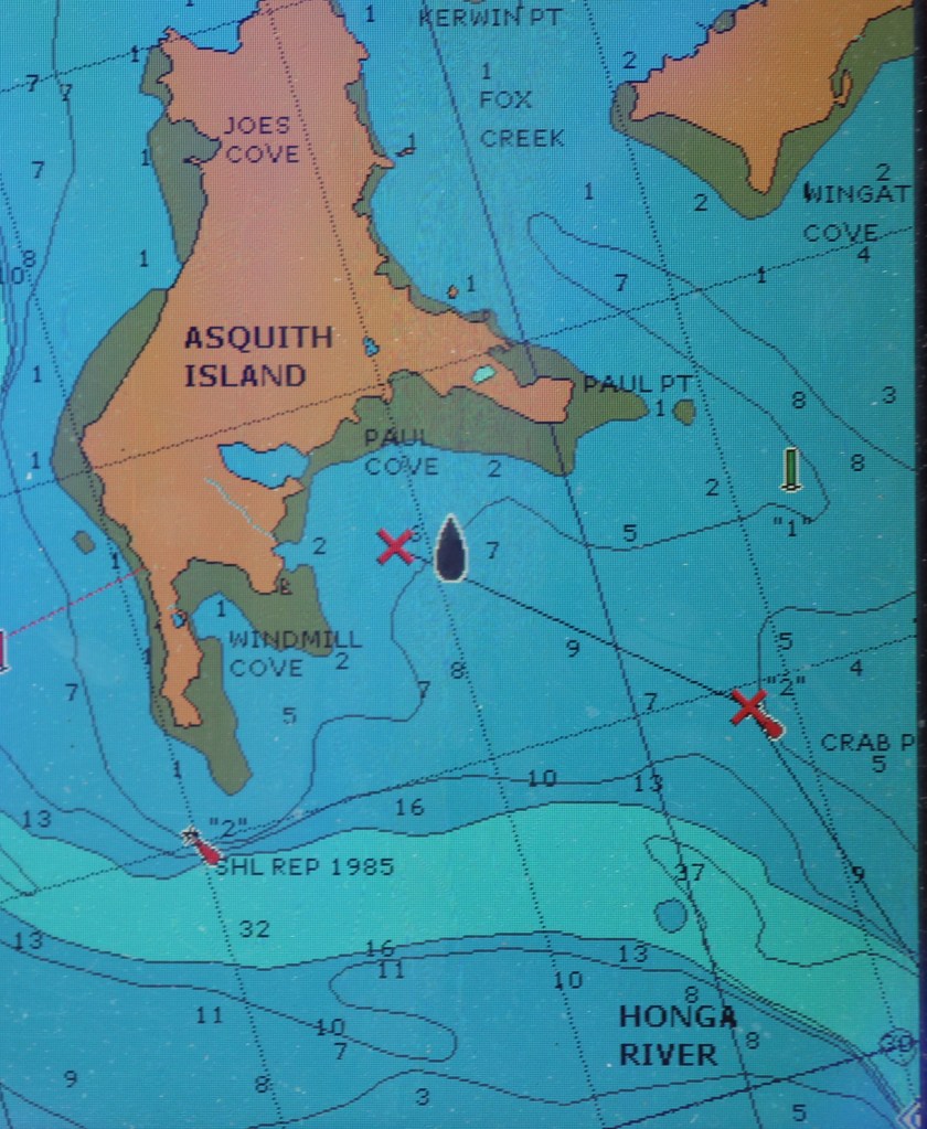 Anchor location for the night of unrest