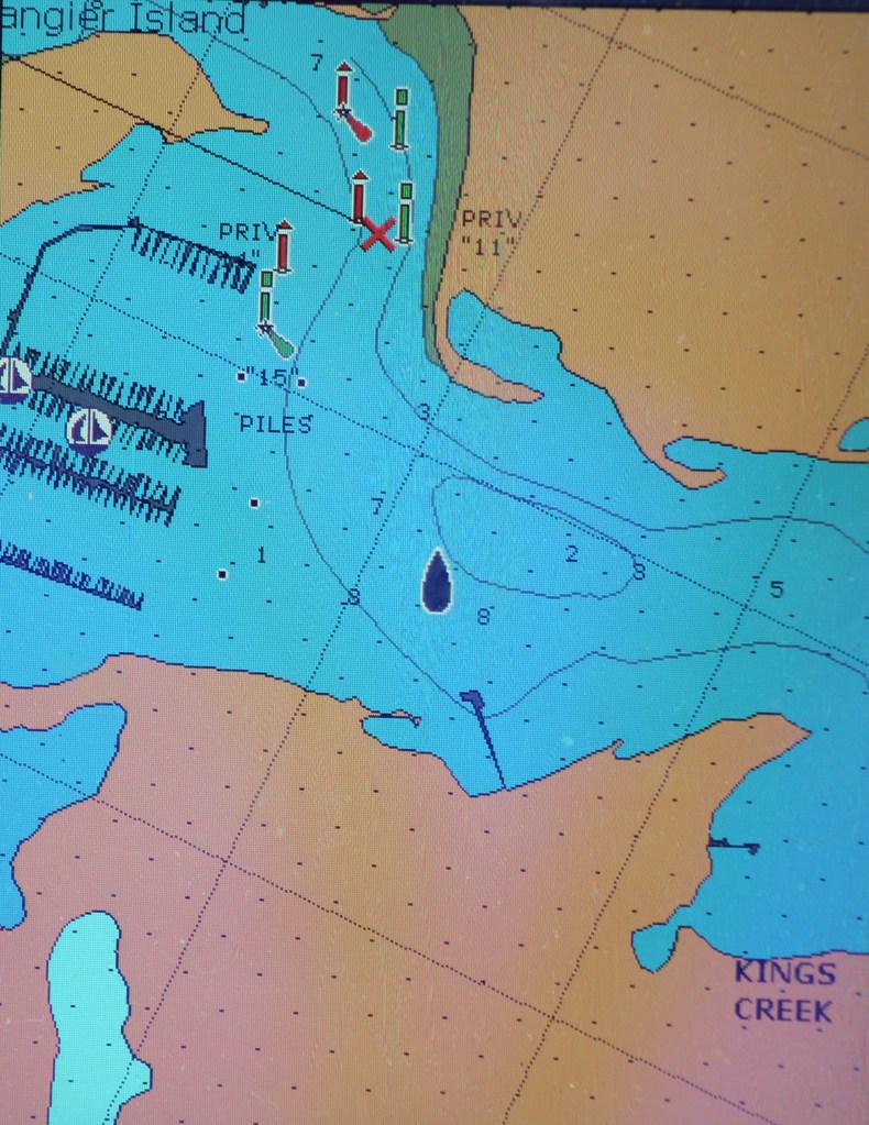 Anchor location in Kings Creek