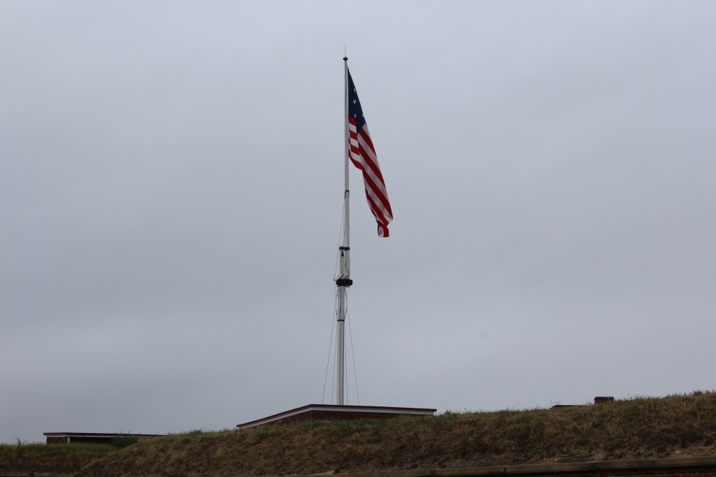 The flag is still there