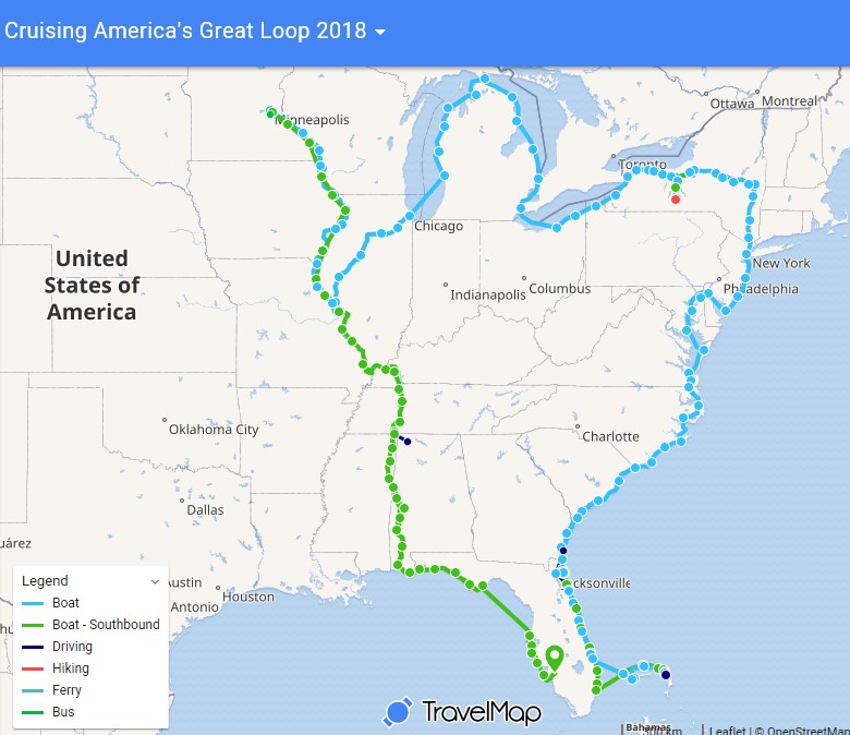 2018 Travel Map